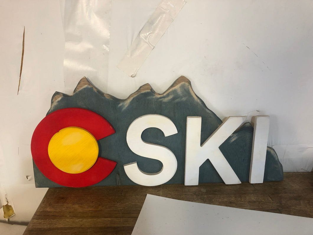 Colorado Ski sign