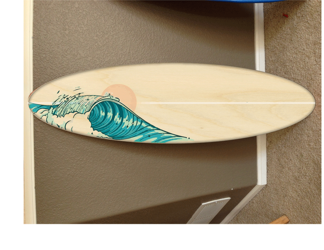 Wall Hanging Surf Board Surfboard Decor Hawaiian Beach Surfing Beach Decor  